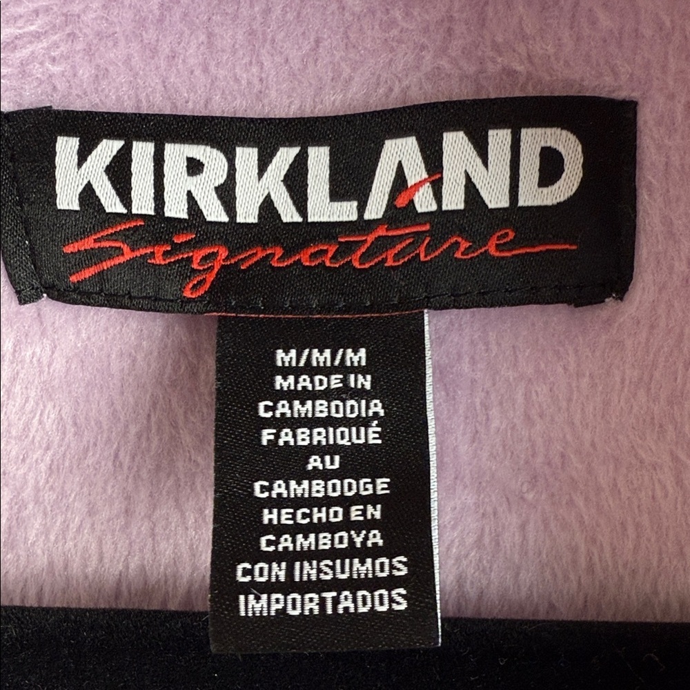Kirkland Signature Robe Lilac Purple Fleece Lined Housecoat Pajamas Women's Sz M - Picture 13 of 14